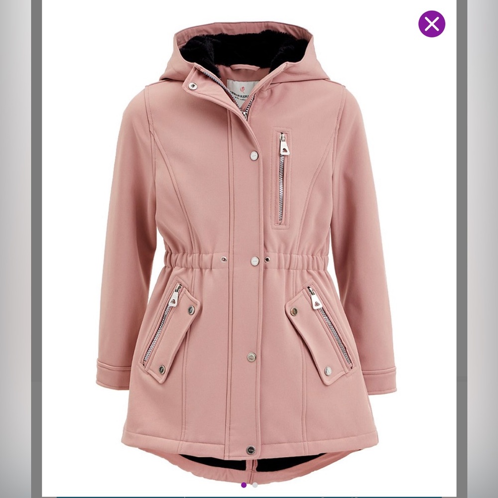 💕 NWT Rose Pink Soft Shell Jacket with ultra soft lining. Girls size Large